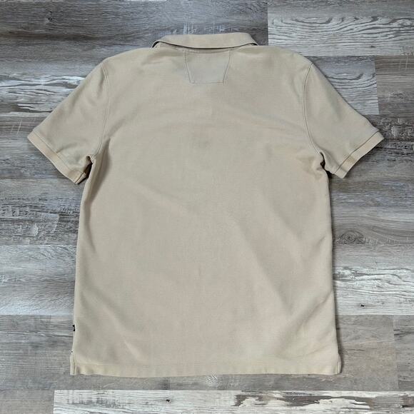 Nautica Polo Shirt Beige Cotton Blend Classic Fit Deck Style XL - Picture 4 of 6